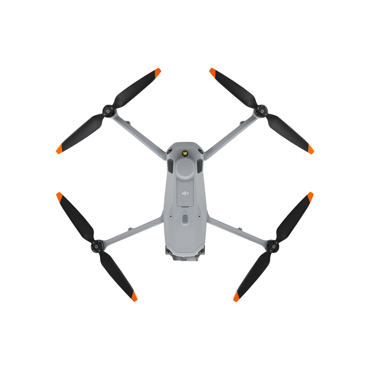 Folding survey drone with downward gimbal camera capturing aerial mapping imagery