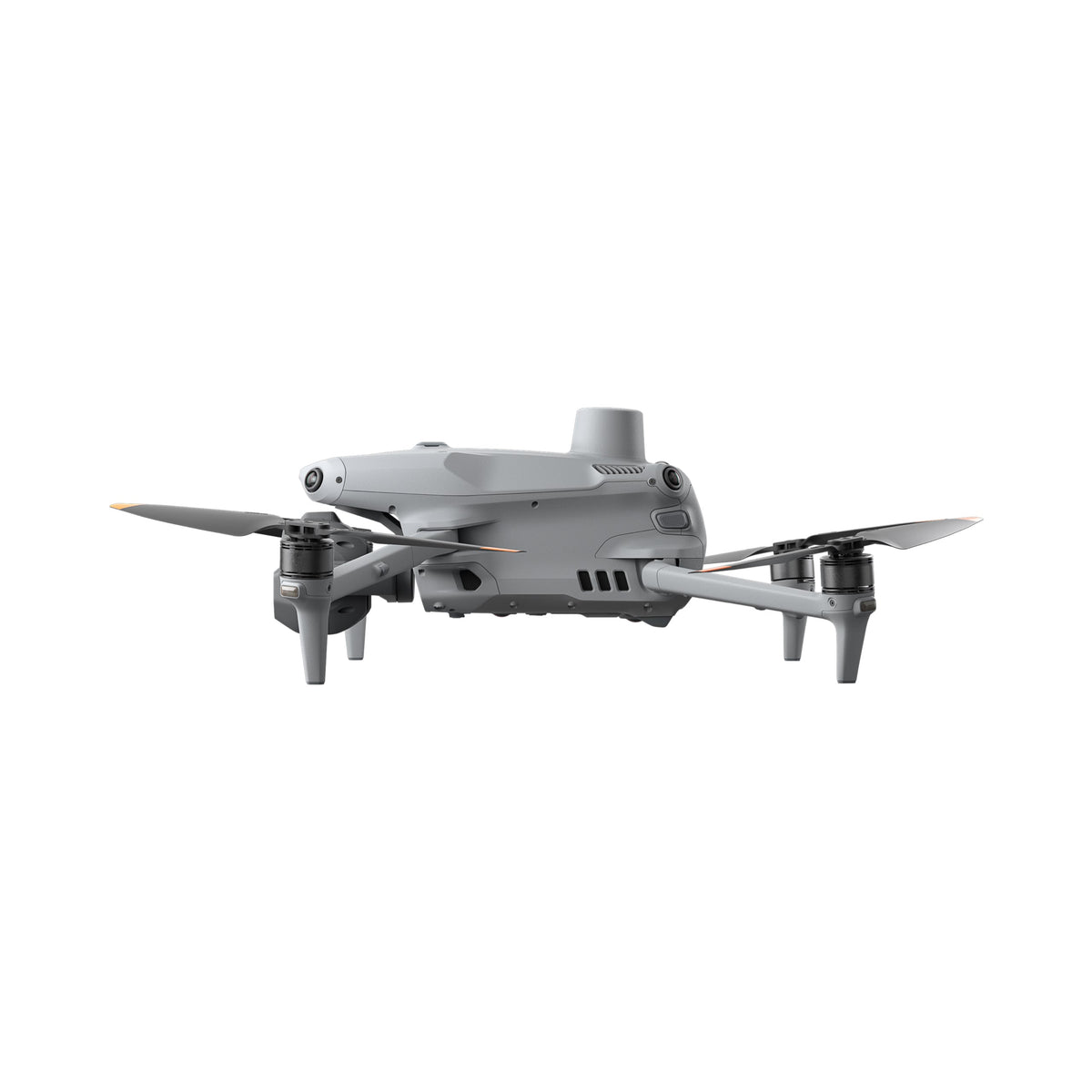 Surveying quadcopter in folded compact form with gimbal camera payload